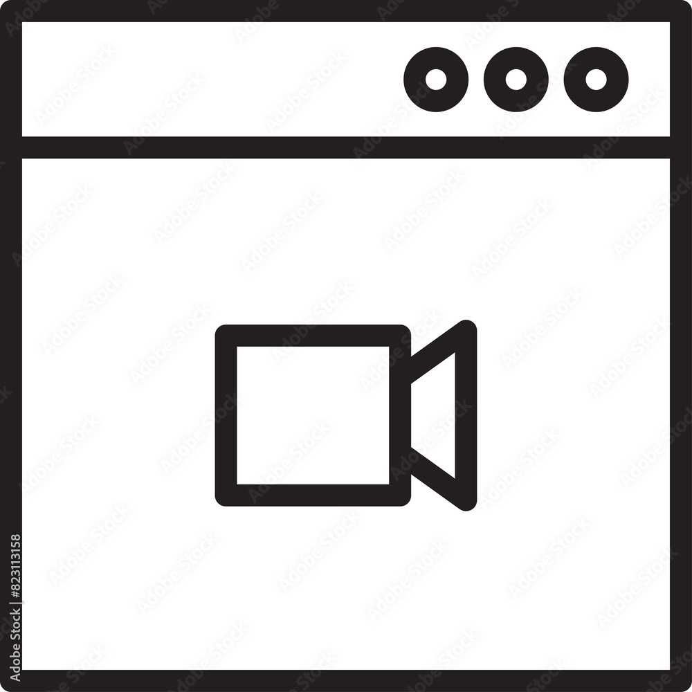 Web and Video Conference Icon
