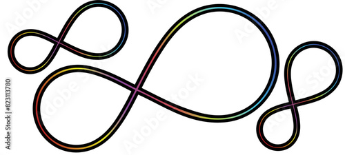 Autism infinity Vector symbol..