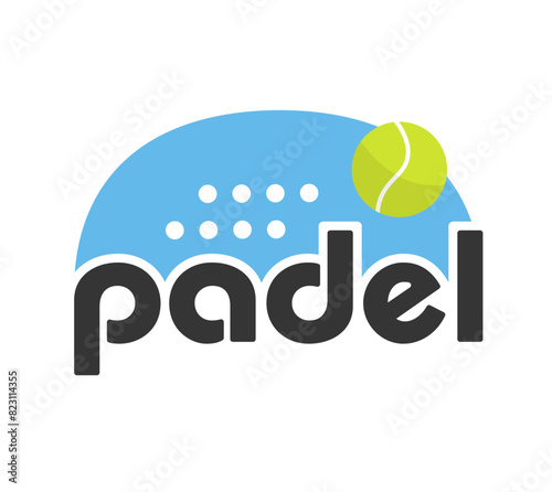 Padel logo vector graphic