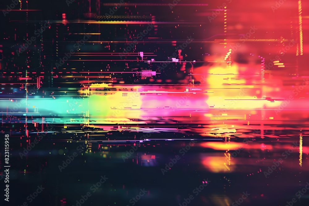 Close-up of vibrant abstract lights background Close-up of vibrant abstract lights background