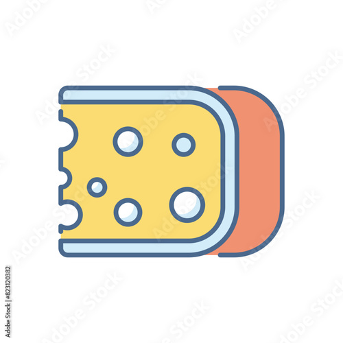 Cheese vector icon