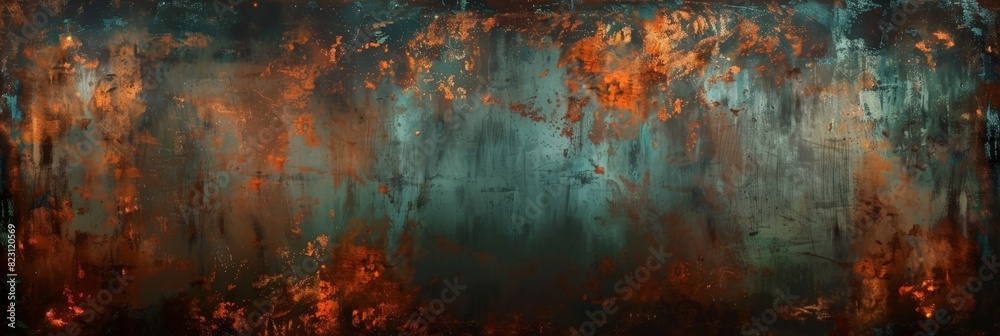 Naklejka premium Grunge rusted metal texture,Rusty iron plate texture, old metal, Distressed copper surface, weathered metal