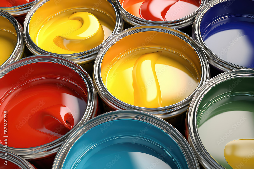 Spectrum of Colors: Premium Paint Can Selection Spectrum of Colors: Premium Paint Can Selection