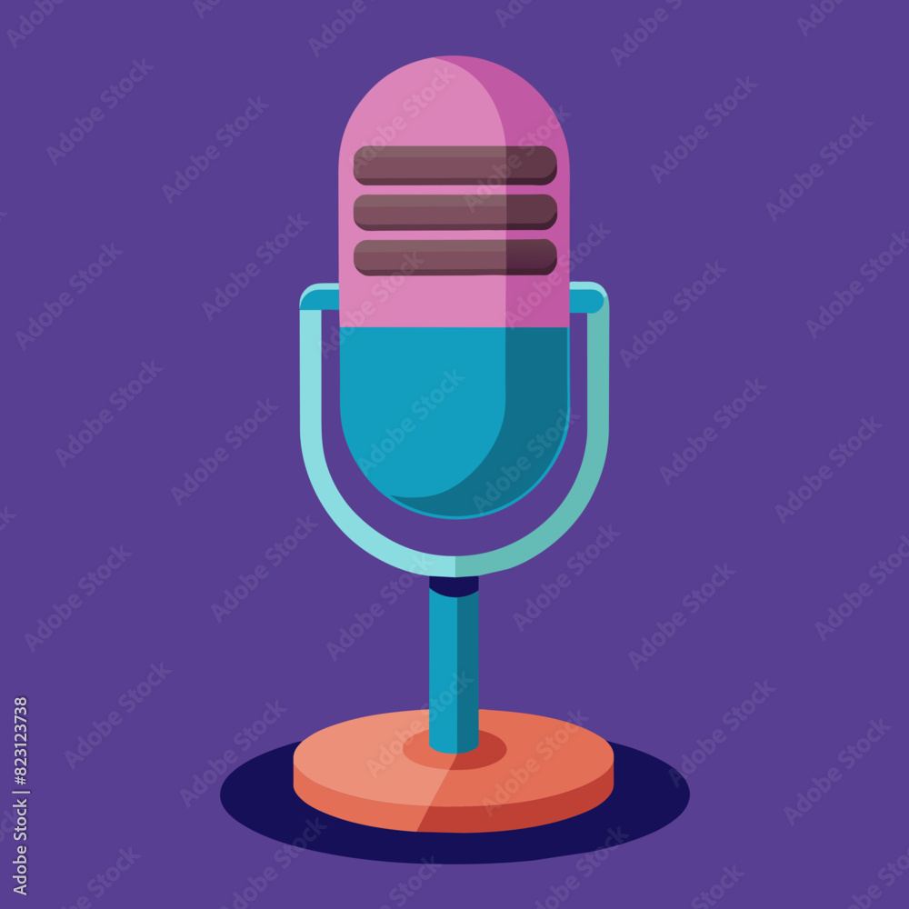 microphone and icon vector illustration microphone and icon vector illustration