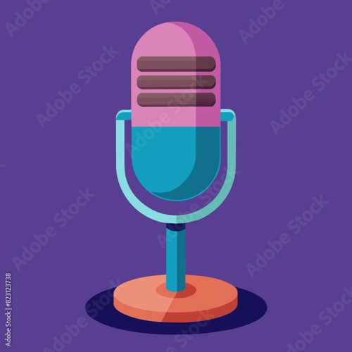 microphone and icon vector illustration