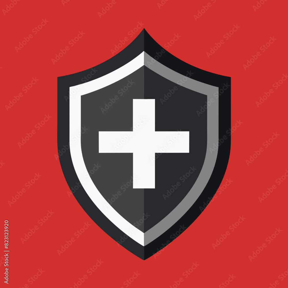 Obraz premium shield with cross