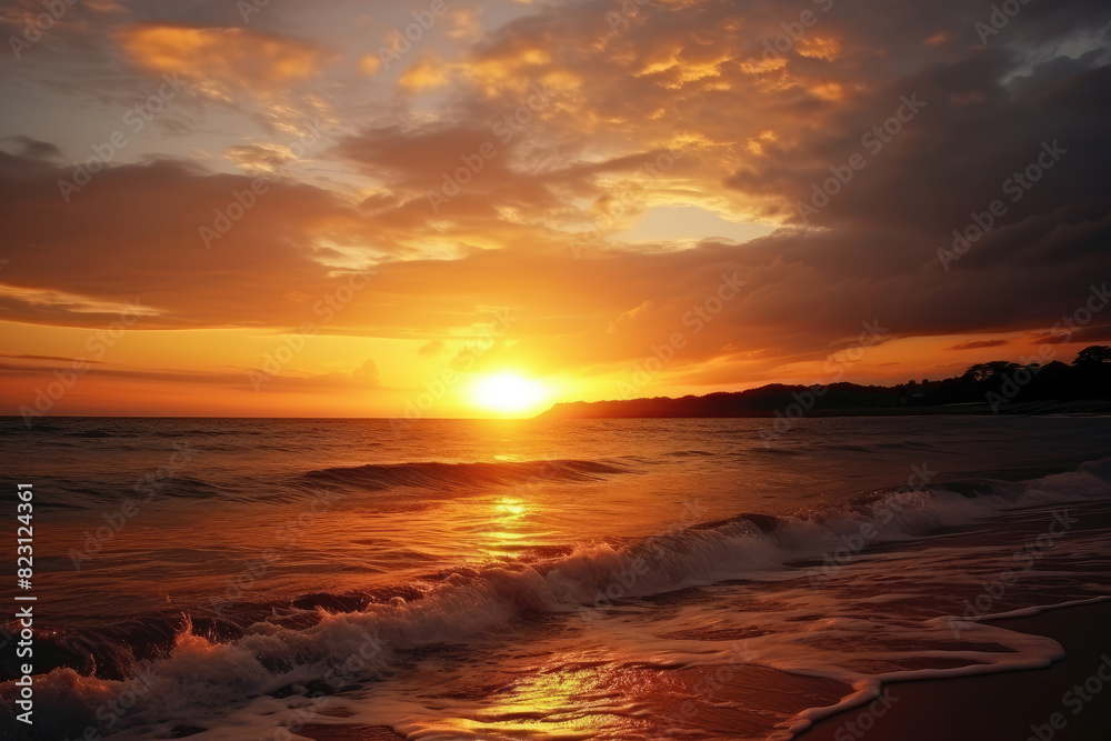 Golden Hour Serenity at a Seaside Retreat Golden Hour Serenity at a Seaside Retreat