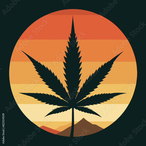 cannabis leaf vector illustration