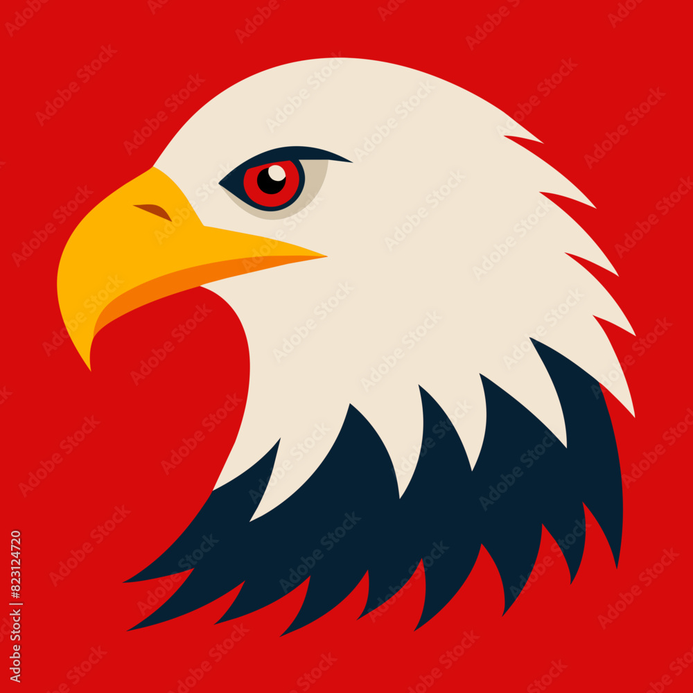 Fototapeta premium eagle head vector