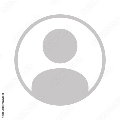 Flat illustration in grayscale. Avatar, user profile, person icon, gender neutral silhouette, profile picture. Suitable for social media profiles, icons, screensavers and as a template...