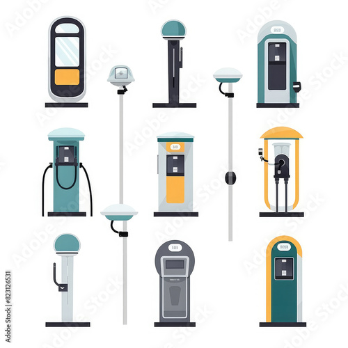 Vintage and Modern Public Payphones Design Collection