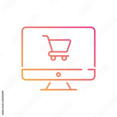 Online Shopping vector icon