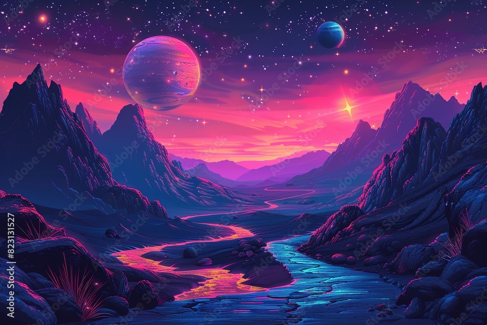 Surface of Mars and Cosmic Planets Surface of Mars and Cosmic Planets