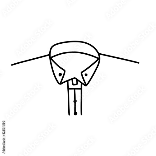 men's shirt collar icon