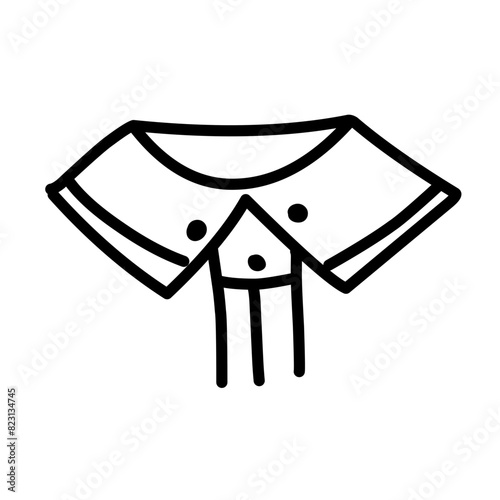 men's shirt collar icon
