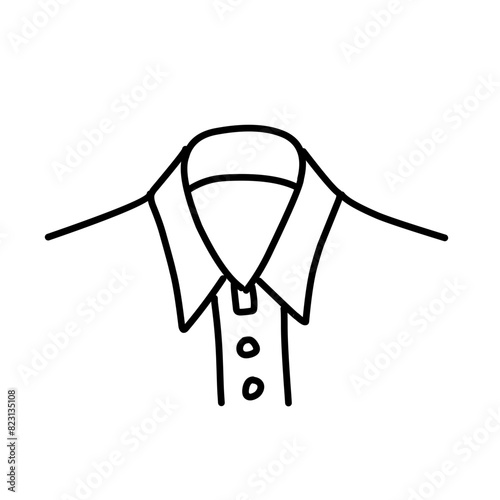 men's shirt collar icon