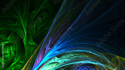 background abstract color mosaic fractal illustration