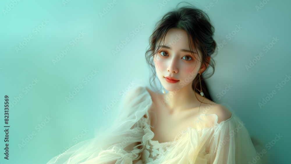 美しい かわいい 女性モデルのビューティーポートレート 美しい かわいい 女性モデルのビューティーポートレート