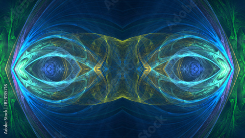 background abstract color mosaic fractal illustration