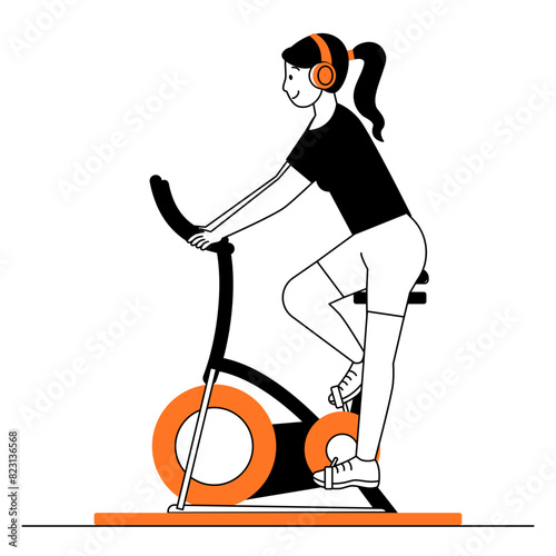 Cycling Illustration