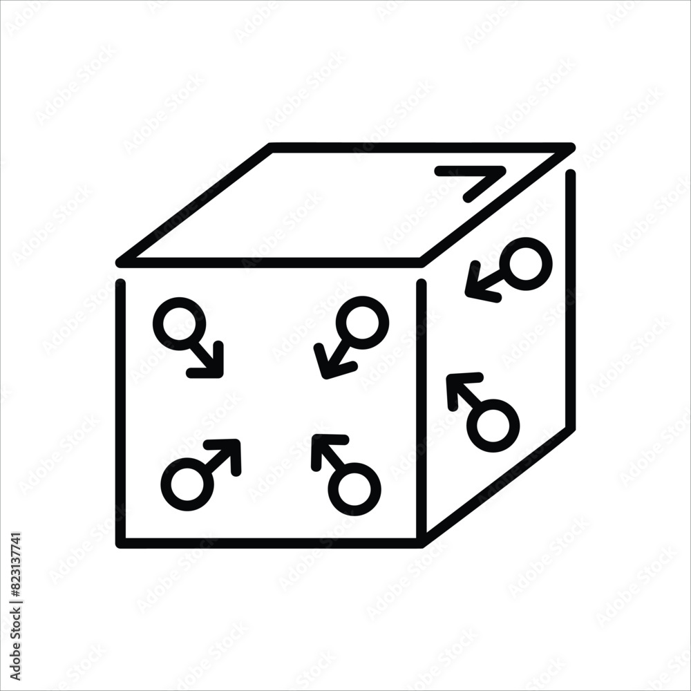 Kinetic theory of Gases Icon editable stock vector icon Kinetic theory of Gases Icon editable stock vector icon