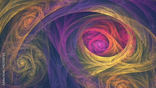 background abstract color mosaic fractal illustration