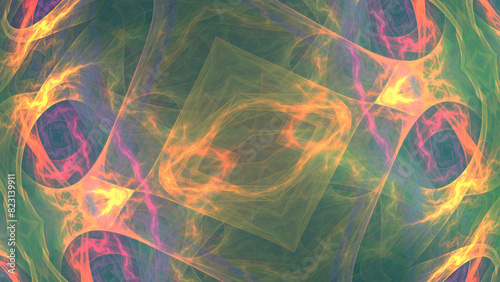 background abstract color mosaic fractal illustration