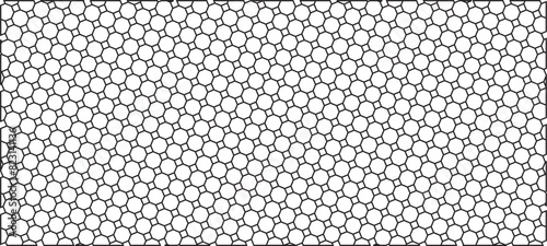 Hexagons and seamless pattern in vector design . luxury white pattern geometric mesh cell  Vector texture.