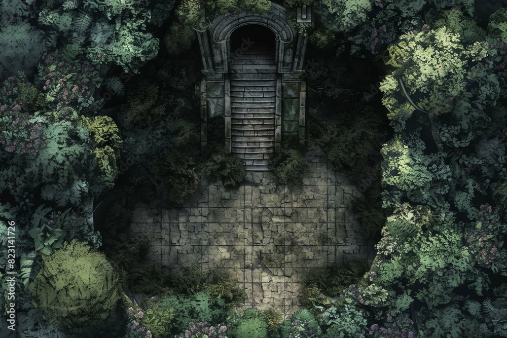 DnD Battlemap Crypt Entrance Battlemap Sty. Long winding passages and dark chambers. DnD Battlemap Crypt Entrance Battlemap Sty. Long winding passages and dark chambers.
