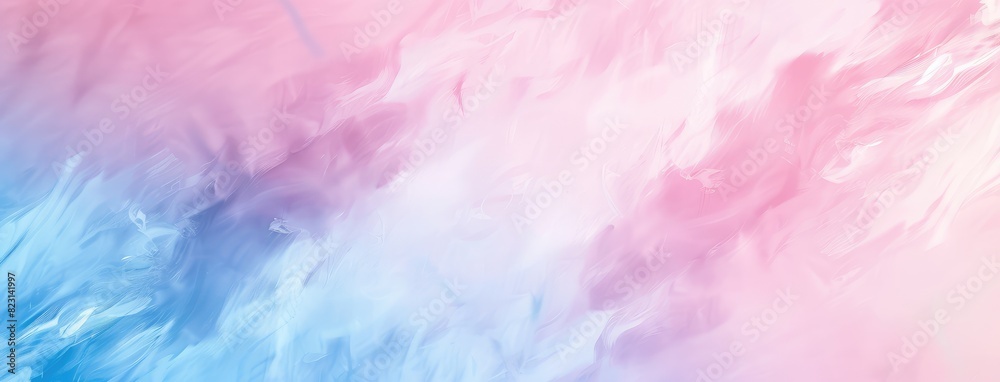 Soft Pink and Blue Abstract Paint Swirls