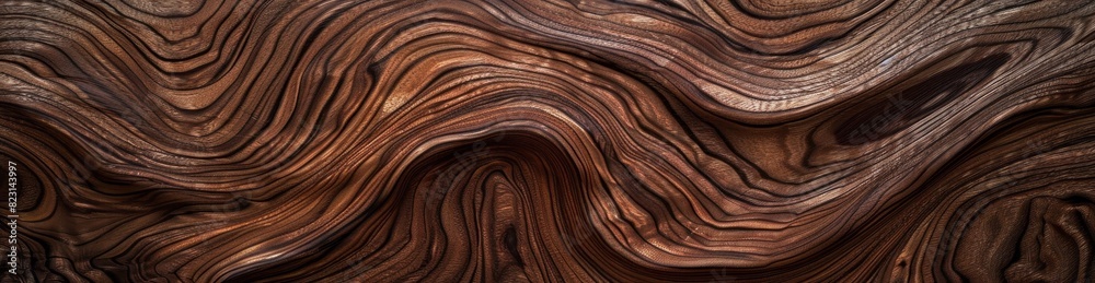 A close-up of walnut wood, showcasing its rich brown tones and swirling patterns A close-up of walnut wood, showcasing its rich brown tones and swirling patterns