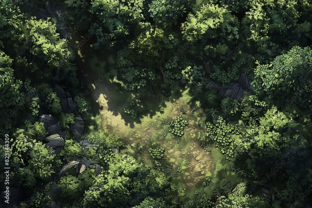 DnD Battlemap Elven Clearing Battlefield. DnD Battlemap Elven Clearing Battlefield.