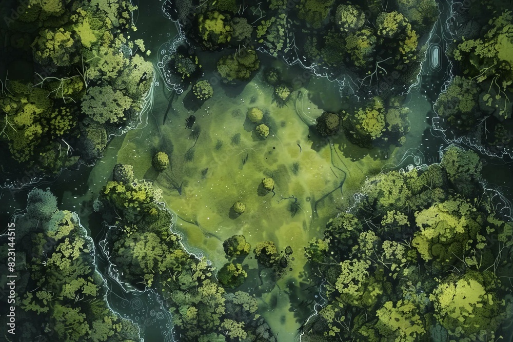DnD Battlemap Elven Grove Battlemap: Enchanting forest scene for RPG settings. DnD Battlemap Elven Grove Battlemap: Enchanting forest scene for RPG settings.