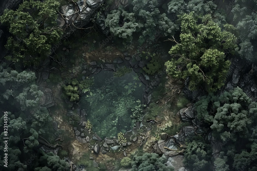 DnD Battlemap Enchanted Grove: A Tranquil Grove. DnD Battlemap Enchanted Grove: A Tranquil Grove.