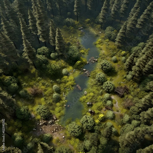 DnD Battlemap Enchanted Woods  A Heroic Fantasy Forest.