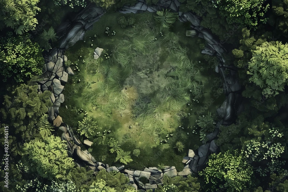 DnD Battlemap Battlemap for Fairy Ring Encounter. DnD Battlemap Battlemap for Fairy Ring Encounter.