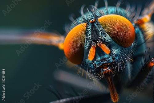 Close ups of flies, compound eyes © fanjianhua