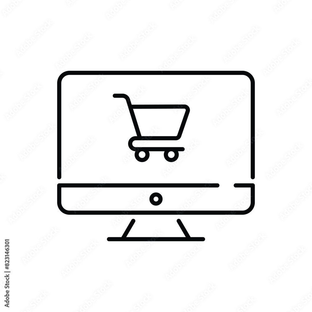 Online Shopping vector icon Online Shopping vector icon