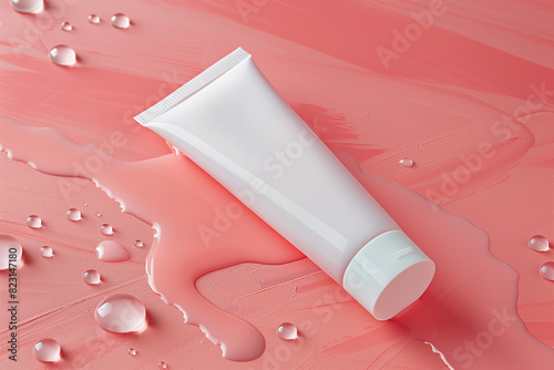 white cosmetic tube 