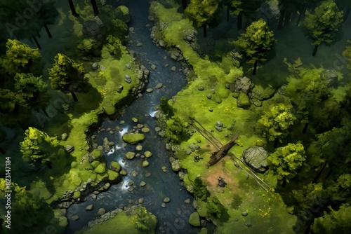 DnD Battlemap Forest Battlemap  Dense wooded area for epic clashes.