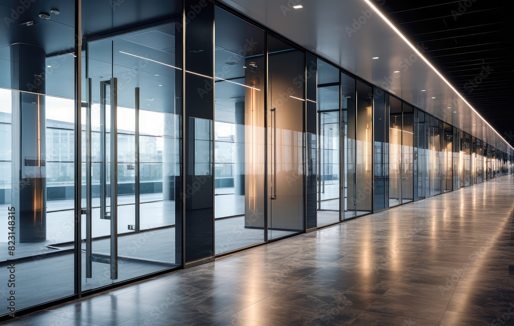 Sleek Modern Office Corridor Design Elements Sleek Modern Office Corridor Design Elements