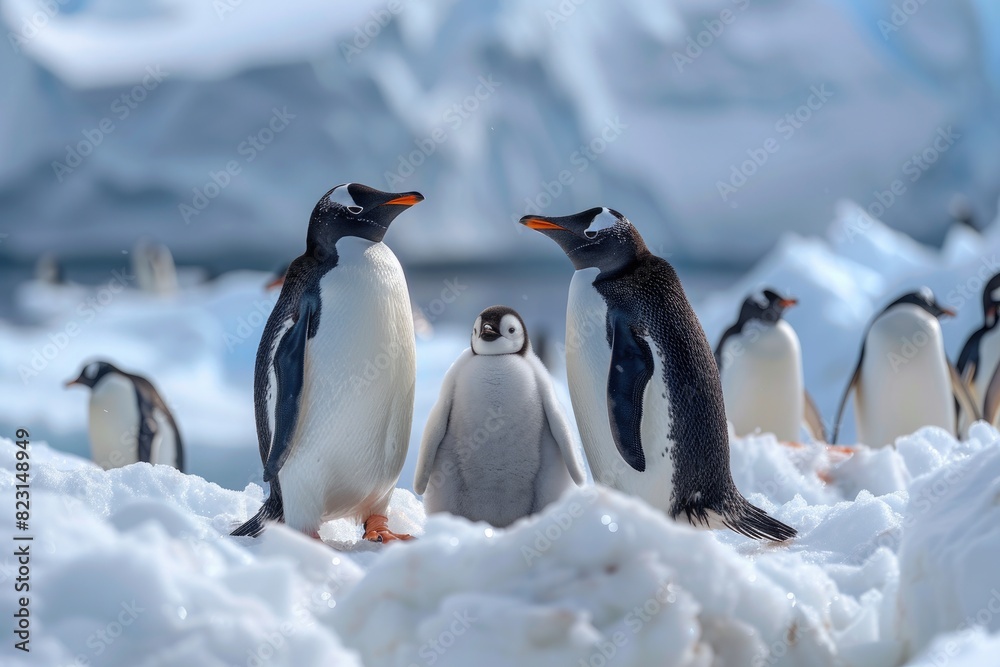 Fototapeta premium The Emperor Penguins of Antarctica