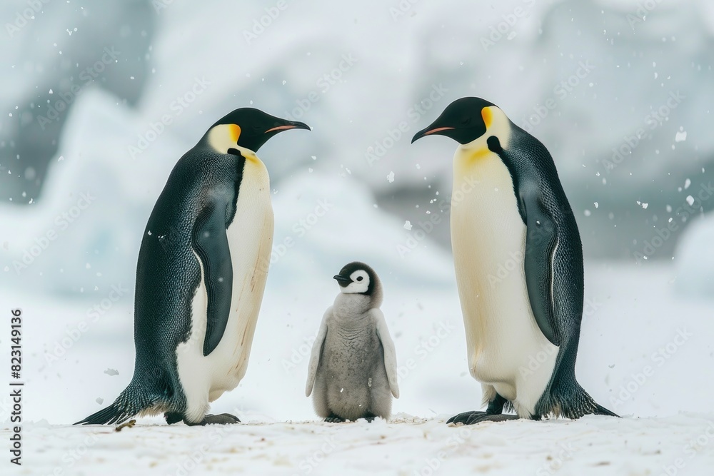 Obraz premium The Emperor Penguins of Antarctica