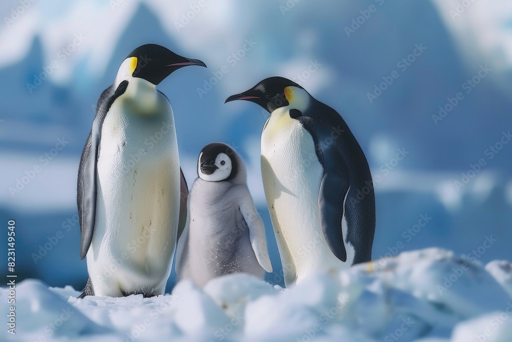 Fototapeta premium The Emperor Penguins of Antarctica