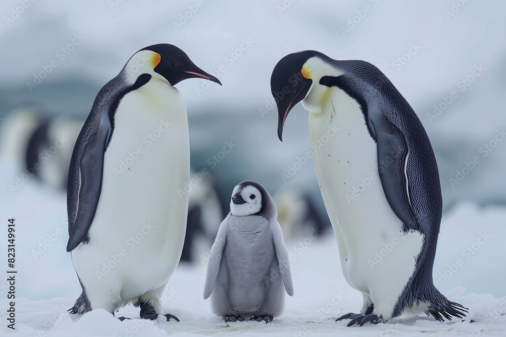 Fototapeta premium The Emperor Penguins of Antarctica
