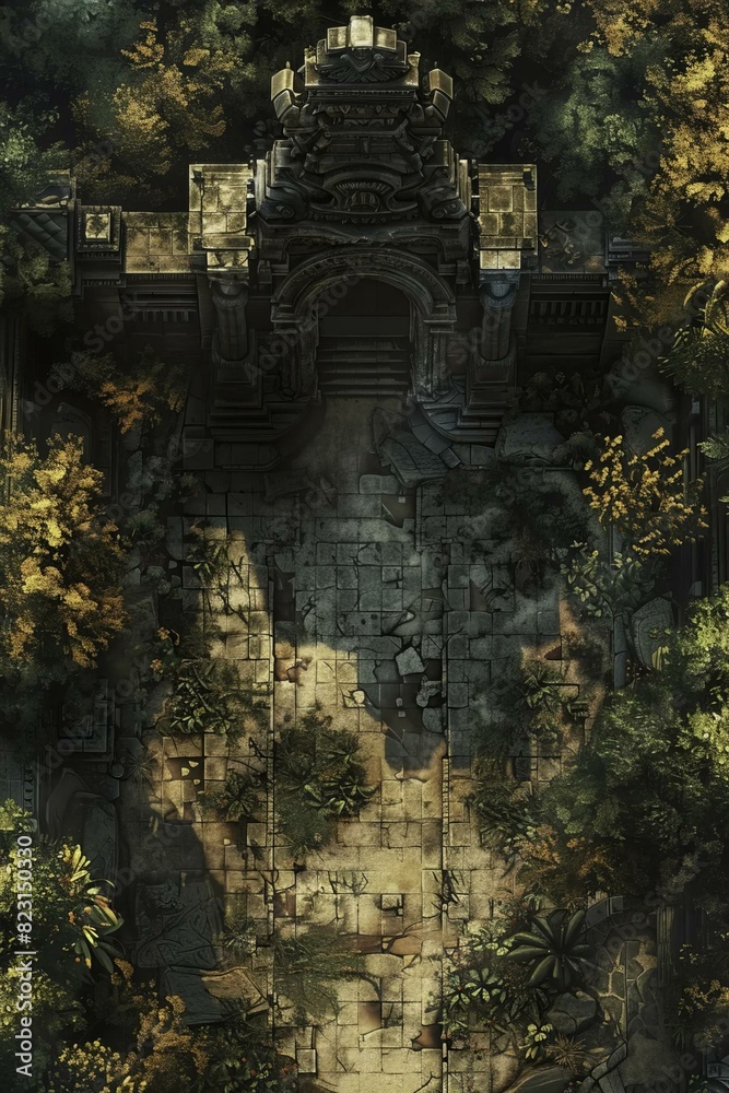 DnD Battlemap gate, guardians, gloom, image, fantasy, artwork DnD Battlemap gate, guardians, gloom, image, fantasy, artwork