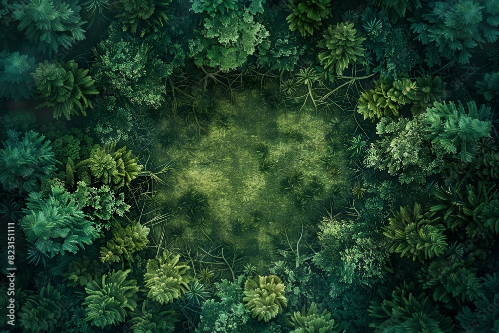 DnD Battlemap Haunted Woods Battlemap: Mysterious forest scene for tabletop gaming.