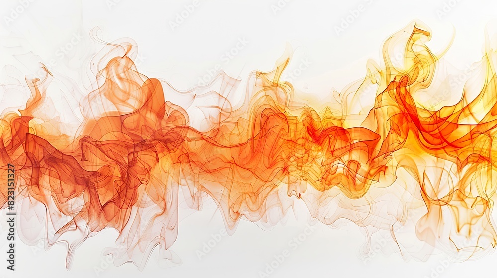 Elegant abstract background in yellow, orange, and white tones for design projects , Fluid ink abstract background , orange abstract painting background