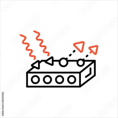 Radation Icon editable stock vector icon photo