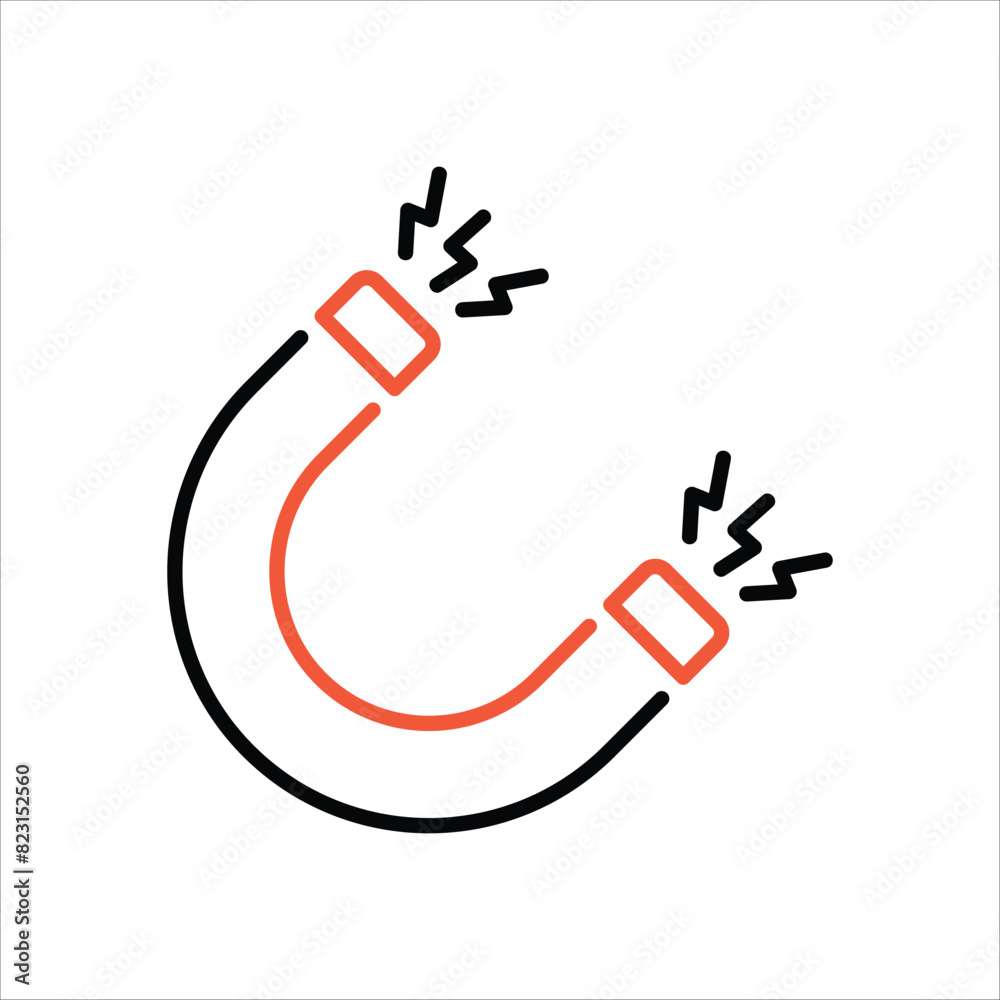 Magnet Icon editable stock vector icon Magnet Icon editable stock vector icon